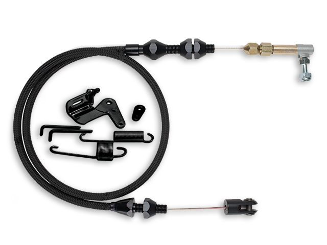 Holley Hi-Ram Throttle Cable Bracket Black Anodized Fits Lokar Throttle Cable